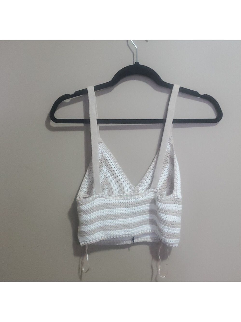 Streetwear Society Beige and White Knit Top Size Small - Picture 4 of 4